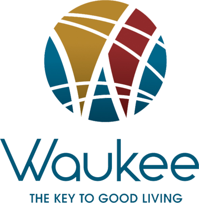 (logo) Waukee - The Key to Good Living
