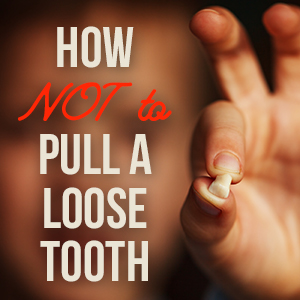 How NOT to pull a loose tooth